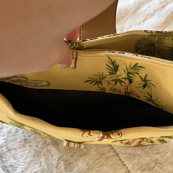 🌴🐒 FESTIVAL TROPICAL CANVAS PALM TREE MONKEY PURSE JUNGLE SHOULDER BAG 🐒🌴 - Picture 8 of 10